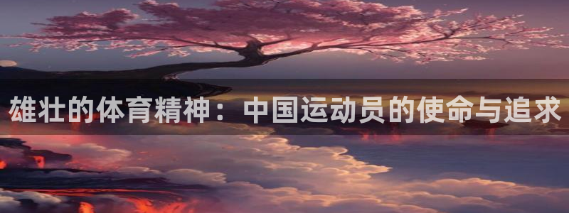 雄壮的体育精神：中国运动员的使命与追求
